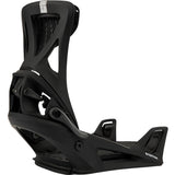 Burton Genesis Step On Snowboard Bindings 2025 - Black bindings with a textured strap and silver buckle.