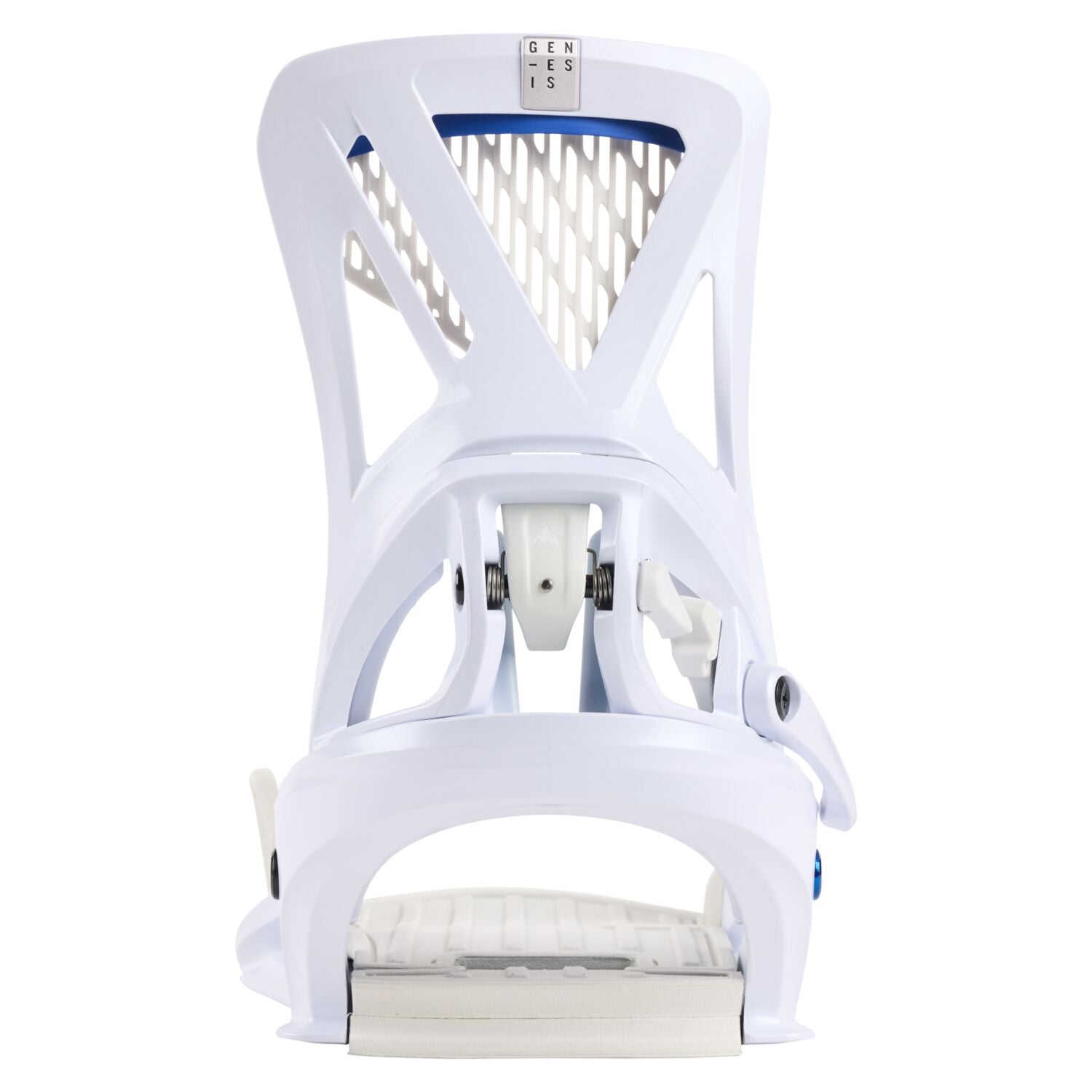 Burton Genesis Step On Snowboard Bindings - 2025 model with a sleek, modern design and silver buckles.