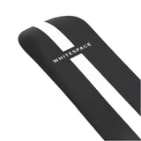 Whitespace AMF Park Twin Limited Edition Snowboard 2024 - A black snowboard with a white stripe down the middle and "AMF" written in white on the top of the board.