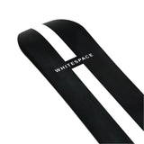 Whitespace Freestyle Shaun White Pro Snowboard 2024 - A black snowboard with a white stripe down the middle and a distinctive "S" logo on the top.