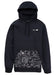 A black hoodie with a white "anon." logo and "Shantell Martin" text on the left chest. The front pocket features a white abstract line drawing.