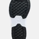 Burton Junior's Step On Snowboard Boot 2025 - A black snowboard boot with a textured sole and white laces.