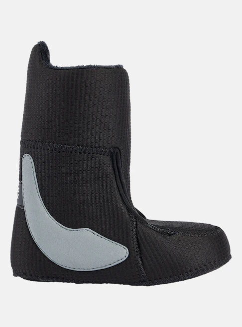 Burton Junior's Step On Snowboard Boot 2025 - A black snowboard boot with a white logo on the side.