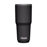 CamelBak Horizon Tumbler 30 Oz 2022 - A dark gray tumbler with a clear lid and white lettering on the side.