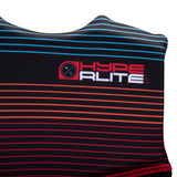 Hyperlite - Junior's Indy CGA Vest 2024 is black with red and blue stripes.
