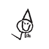 Lib Tech Poly Logo - Diecut sticker with a white background and black logo featuring a stylized "L" shape in bold, blocky font.