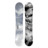 Lib Tech Cortado Snowboard 2025 - A snowboard with a light gray background and darker gray abstract design.