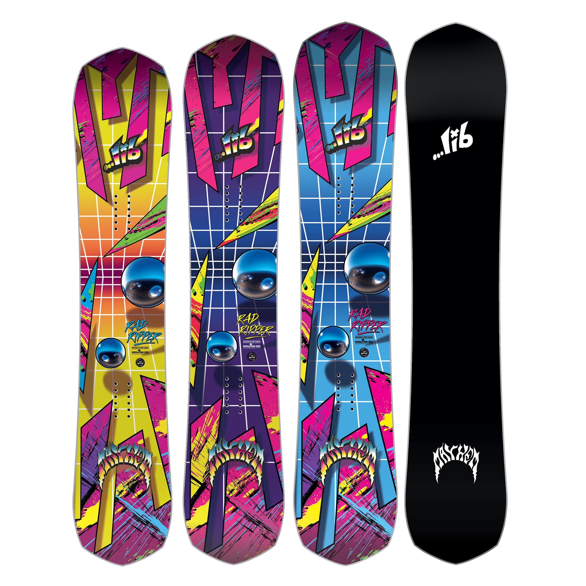 Lib Tech Mayhem Rad Ripper Snowboard 2025 – Ski Pro AZ Lib Tech Mayhem Rad Ripper Snowboard 2025 – Ski Pro AZ