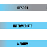 Lib Tech Women's Two Time Snowboard 2025 - A snowboard with a white base and blue accents, featuring a distinctive logo on the top sheet.