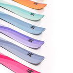Faction Dancer 2 Ski 2026 - A pair of skis with a black logo on the tip and a blue-green gradient color scheme.
