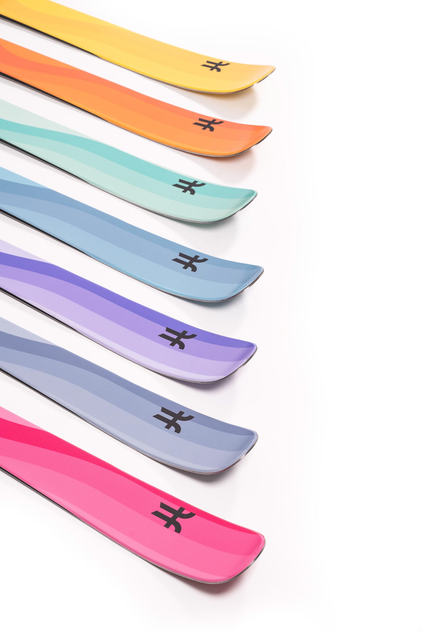 Faction Dancer 2 Ski 2026 - A pair of skis with a black logo on the tip and a blue-green gradient color scheme.