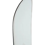 Rome Stale Crewzer Snowboard 2025 - A white snowboard with a black outline of a crew logo at the bottom.