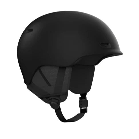 Anon Oslo Wavecel Roundfit Helmet 2025 - Matte black helmet with a round fit and Wavecel technology, featuring a small logo on the right side of the front.