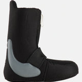 Burton Junior's Smalls Boa Snowboard Boot 2025 - Black snowboard boots with a white BOA dial on the side.