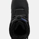 Burton Junior's Smalls BOA Snowboard Boot 2025 - Black snowboard boot with a textured pattern on the upper and a blue logo on the tongue.