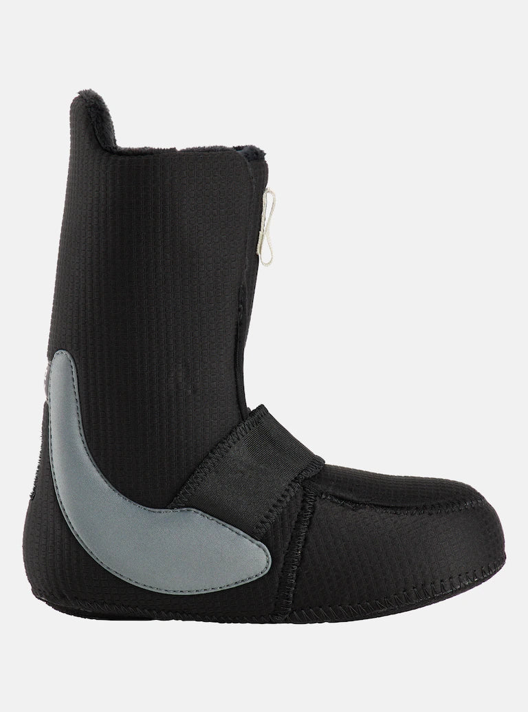 Burton Junior's Smalls Boa Snowboard Boot 2025 - Black snowboard boot with a white logo on the side and a silver boa dial.