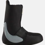 Burton Junior's Smalls Boa Snowboard Boot 2025 - Black snowboard boot with a white logo on the side and a silver boa dial.