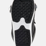 Burton Smalls Step On Snowboard Boots 2025 - A pair of black snowboard boots with silver buckles and straps.