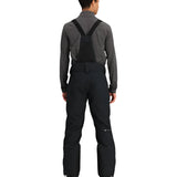 Obermeyer Force Insulated Suspender Pant - Black insulated snow pants with adjustable suspenders and zippered leg pockets.