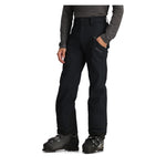Obermeyer Foraker Shell Pant 2025 - Black snow pants with a subtle white pattern on the left leg.
