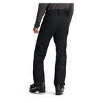 Obermeyer Foraker Shell Pant 2025 - Black snow pants with a subtle white logo on the left thigh and zippered pockets at the hips.