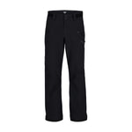 Obermeyer Foraker Shell Pant 2025 - Black snow pants with a subtle white logo on the left thigh and two zippered pockets on the front.