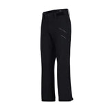 Obermeyer Foraker Shell Pant 2025 - Black ski pants with a zippered pocket on the thigh and adjustable cuffs.