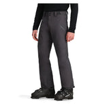 Obermeyer Foraker Shell Pant 2025 - Black snow pants with diagonal zippered pockets on each thigh and a black belt loop at the waist.