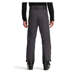 Obermeyer Foraker Shell Pant 2025 - A pair of dark gray snow pants with a subtle pattern and zippered pockets.