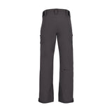 Obermeyer Foraker Shell Pant 2025 - A pair of dark gray snow pants with a subtle pattern and zippered pockets.