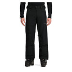 Obermeyer Orion Insulated Pant 2025 - Black insulated ski pants with zippered pockets and adjustable cuffs.