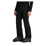 Obermeyer Orion Insulated Pant 2025 - Black insulated ski pants with zippered pockets and adjustable cuffs.