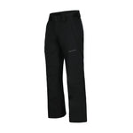 Obermeyer Orion Insulated Pant 2025 - Black insulated ski pants with a zippered pocket on the right thigh and two black buttons at the waistband.