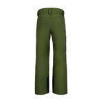 Obermeyer Orion Insulated Pant 2025 - Dark green insulated ski pants with a belt and zippered pockets.