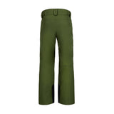 Obermeyer Orion Insulated Pant 2025 - Dark green insulated ski pants with a belt and zippered pockets.
