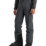 Obermeyer Alpinist Stretch Pant 2025 - Dark gray pants with a subtle pattern of diagonal stripes on the side seams.