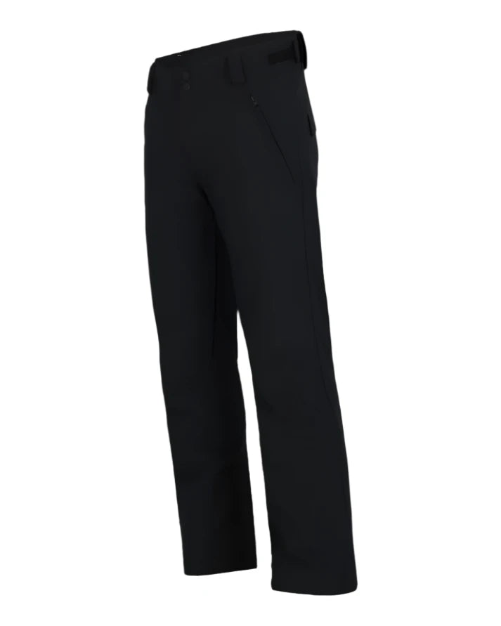 Obermeyer Alpinist Stretch Pant 2025 - Black ski pants with a subtle white stripe on the side seam.
