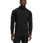 Obermeyer UltraGear 1/4 Zip Top 2025 - Black zip running down center of chest, long sleeves.