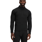 Obermeyer UltraGear 1/4 Zip Top 2025 - Black zip running down center of chest, long sleeves.