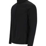Obermeyer UltraGear 1/4 Zip Top 2025 - A black quarter-zip pullover with a high collar and zippered chest pocket.