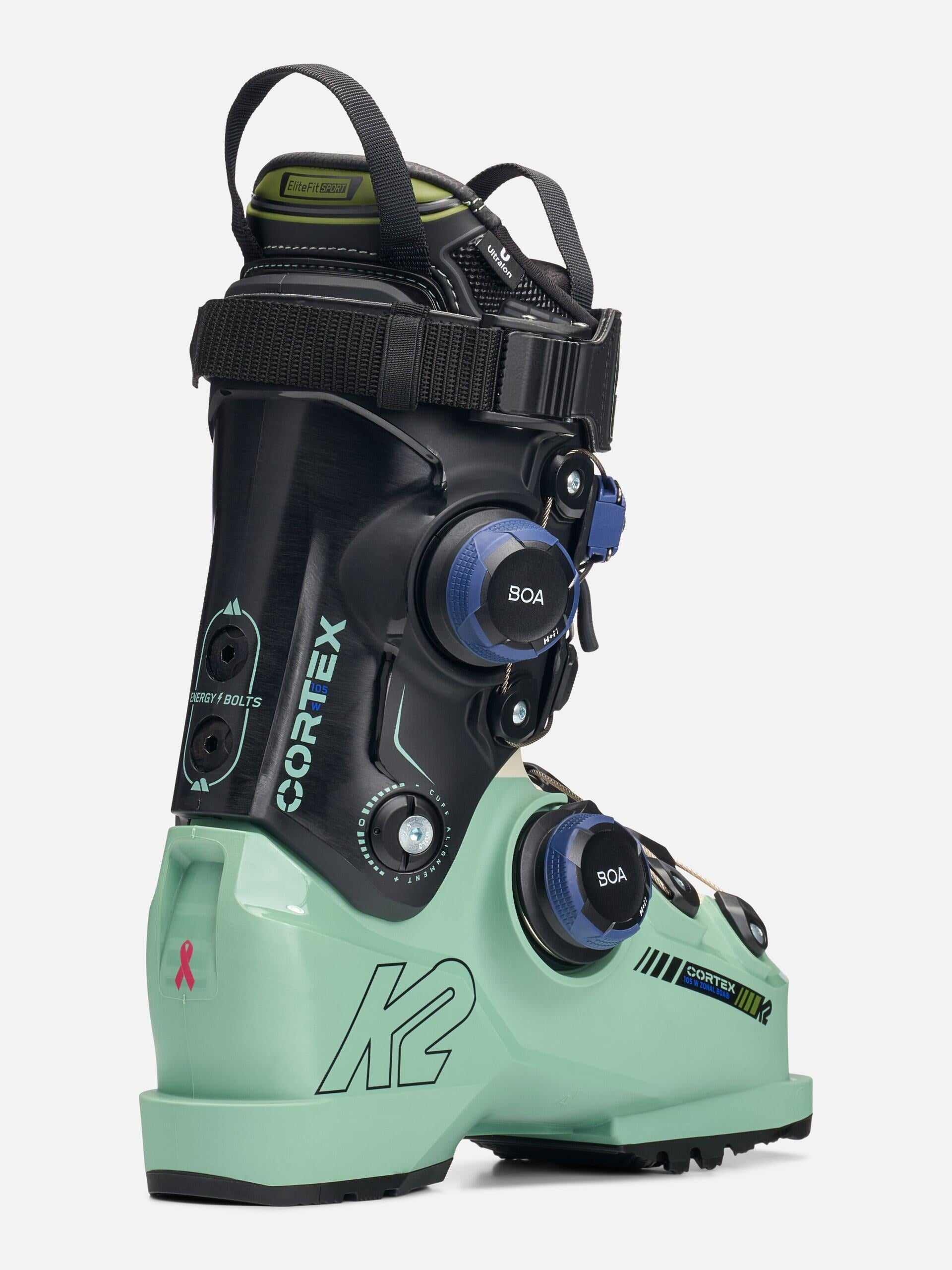 K2 Women's Cortex 105 W Zonal BOA Ski Boots 24.5 Mondo