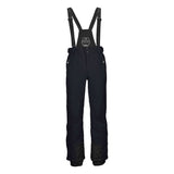 Killtec Enosh Detachable Suspender Pant 2025 - Black snow pants with adjustable suspenders and multiple pockets, featuring a sleek black color scheme.
