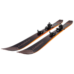 Dynafit - Tigard 107 Flat Ski 2025 with a dark brown base and orange accents on the edges.