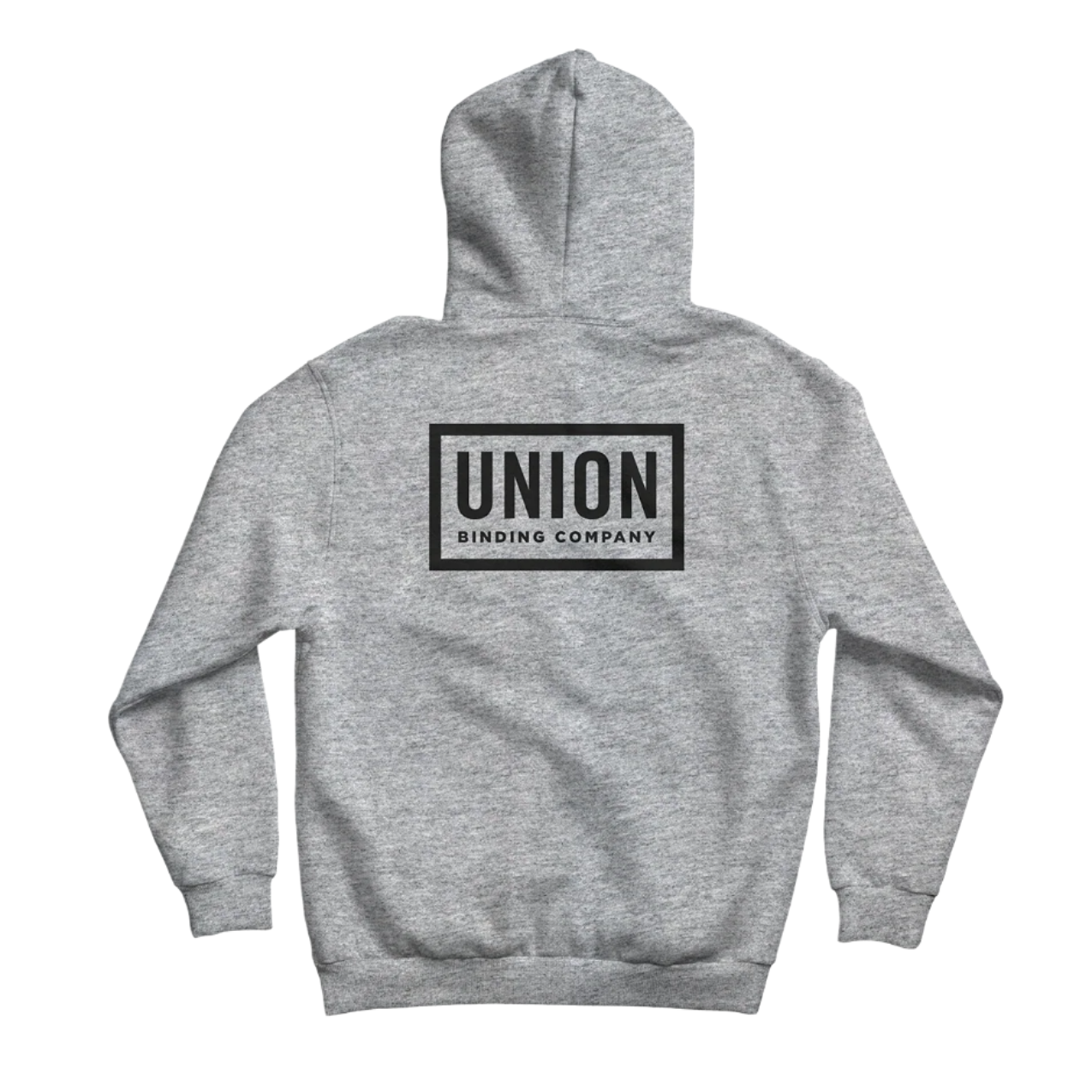 Union Team Hoodie 2026 - A light gray hoodie with a black logo on the chest that reads "UNION" in bold letters, outlined by a thin white border.