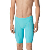 Speedo Vanquisher Jammer Tech Suit - A sleek, high-tech swimsuit with a streamlined design and subtle logo on the left hip.