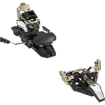 Dynafit Ridge Alpine Touring Ski Binding - A black ski binding with a gold-colored metal component on top and a white logo that says "dynafit" in black letters.