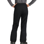 Obermeyer Girl's Brooke Insulated Pant 2025 - Black snow pants with a subtle white stripe on the side of each leg.