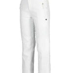 Obermeyer Girl's Brooke Insulated Pant 2025 - White snow pants with a small black logo on the left thigh.