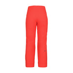 Obermeyer Girl's Brooke Insulated Pant 2025 - A pair of coral-colored ski pants with a subtle pattern and cuffed hems.