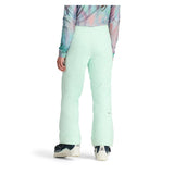 Obermeyer Girl's Brooke Insulated Pant 2025 - A pair of mint green snow pants with a subtle geometric pattern on the upper thigh area.